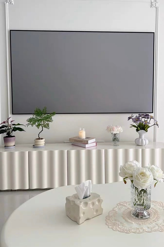 RippleFlow Modern Wave TV Unit