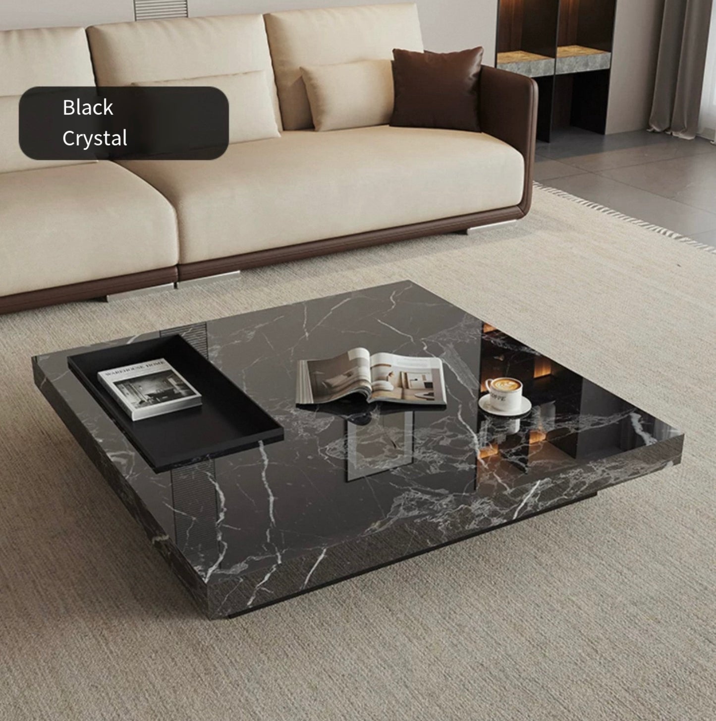 Modern Luxe Square Coffee Table