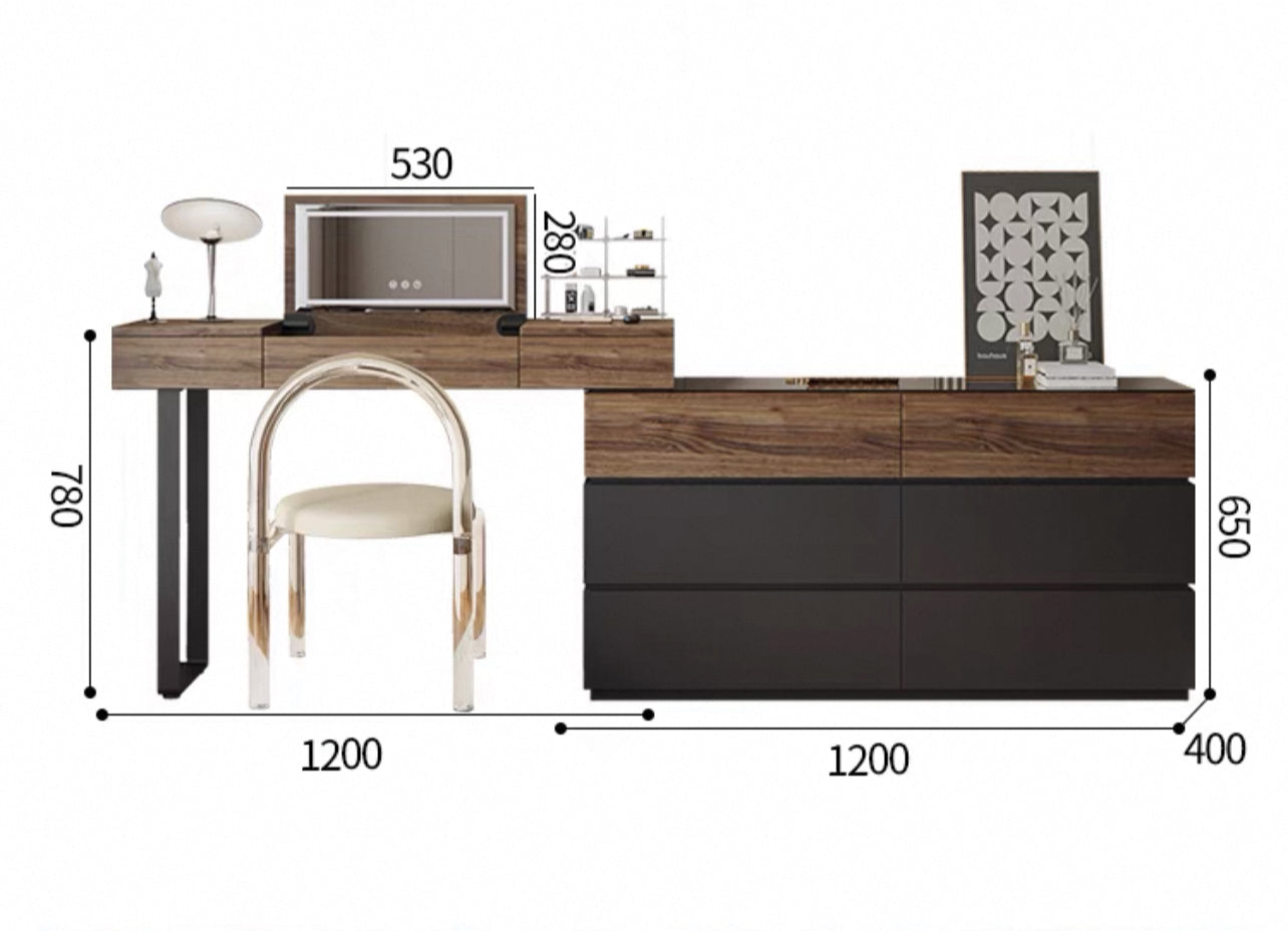 LuxeView Showcase Drawer Cabinet