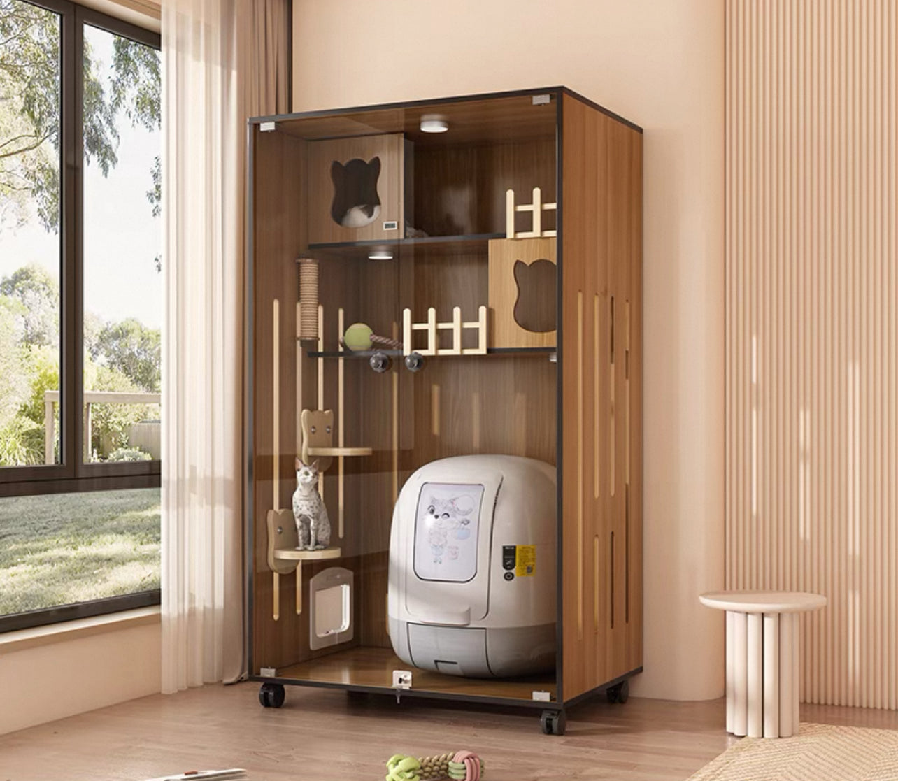 PurrNook Multi-Function Cat Cabinet