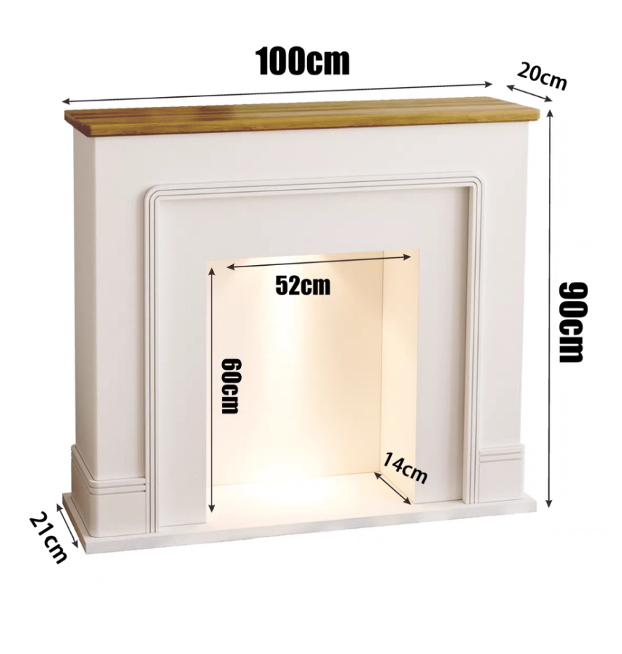 Aurora Faux Fireplace Mantel