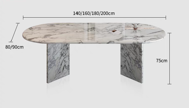 Eterna Luxe Marble Dining Table