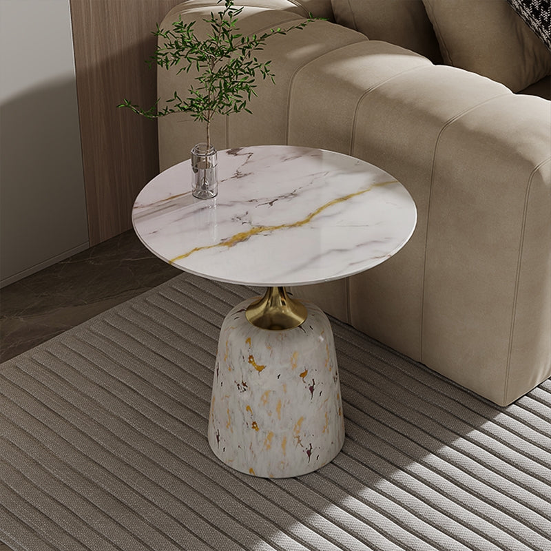 Opulent Luxe Marble Side Table
