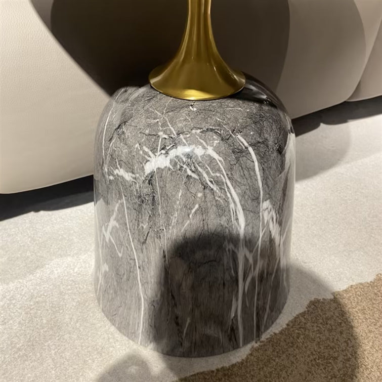 Opulent Luxe Marble Side Table