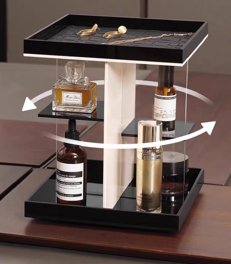 LuxeVista Rotating Makeup Organizer