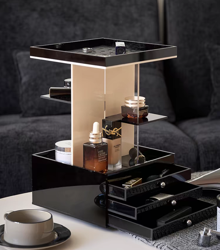 LuxeVista Rotating Makeup Organizer