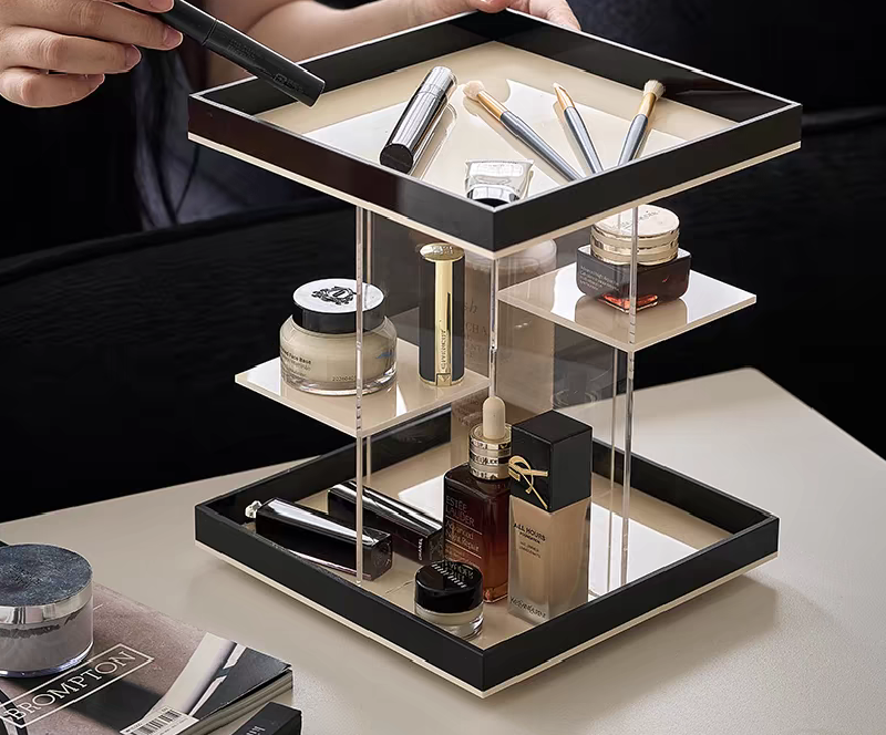 LuxeVista Rotating Makeup Organizer