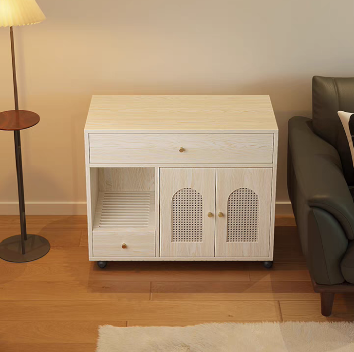 PurrNook Luxe Multi-Function Cat Cabinet & Litter Box Enclosure
