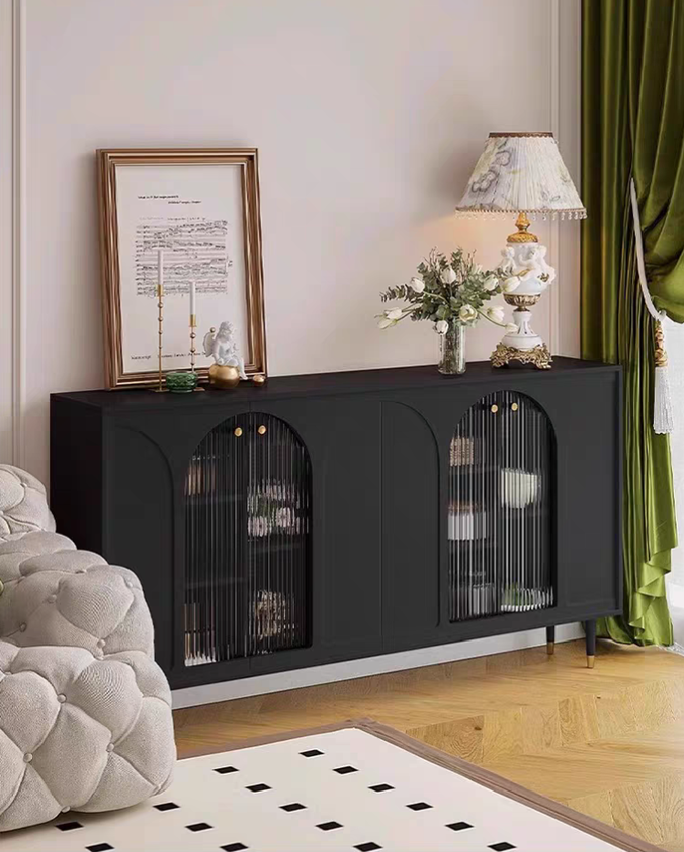 NoirVista Arched Display Sideboard