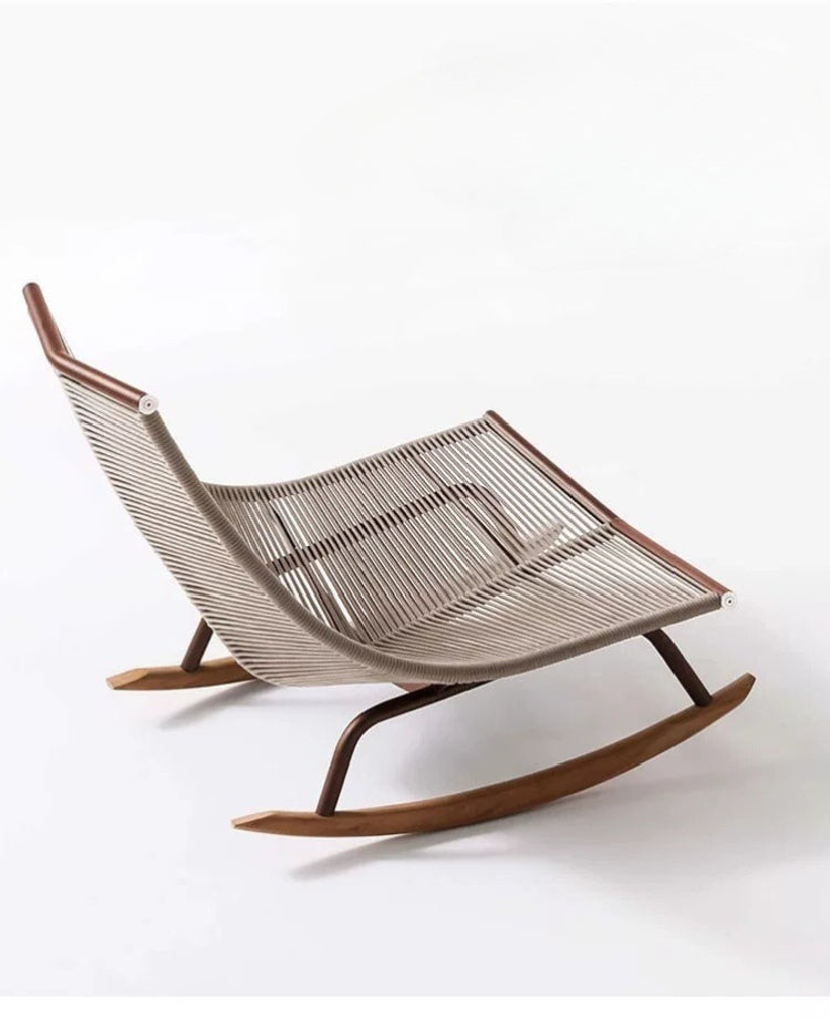 Slow Life Nordic Rope Rocking Lounge Chair