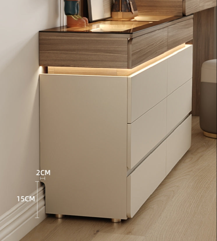 LuxeVault™ Illuminated Jewelry & Storage Island