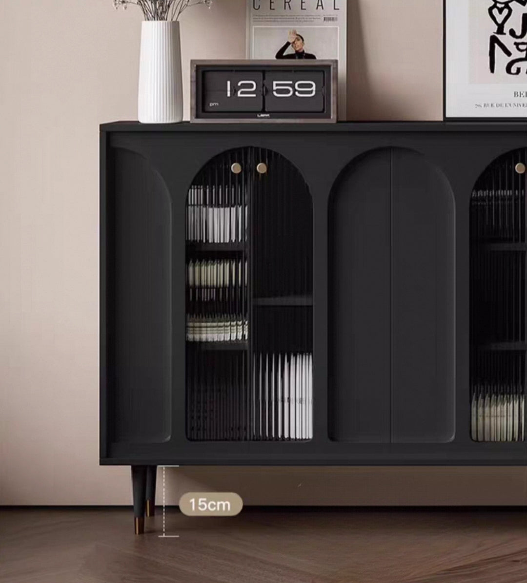 NoirVista Arched Display Sideboard