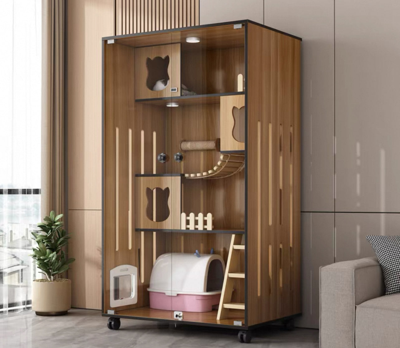 PurrNook Multi-Function Cat Cabinet