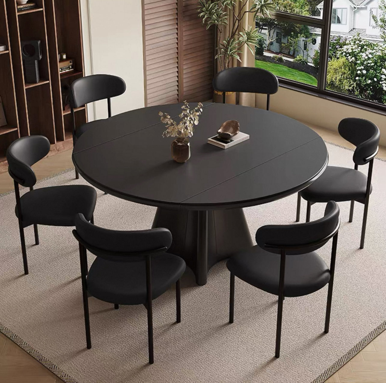 VersaLuxe Extendable Stone Dining Table