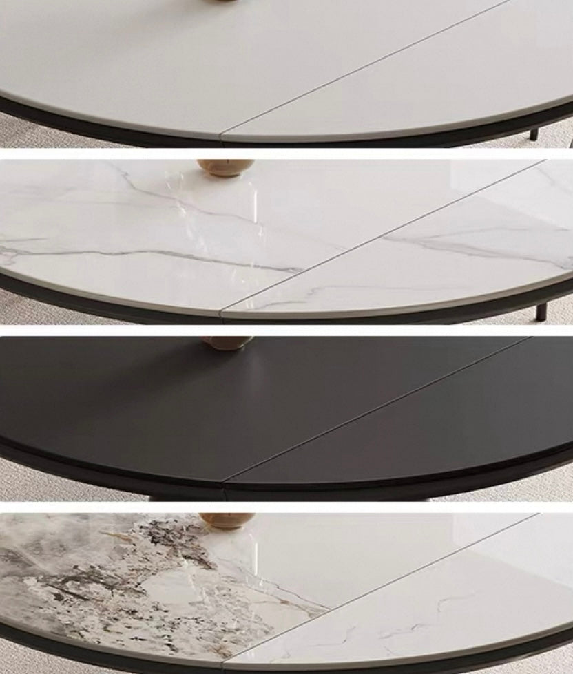 VersaLuxe Extendable Stone Dining Table
