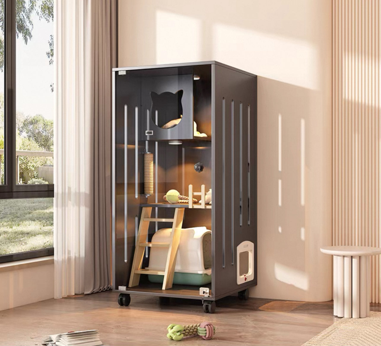 PurrNook Multi-Function Cat Cabinet