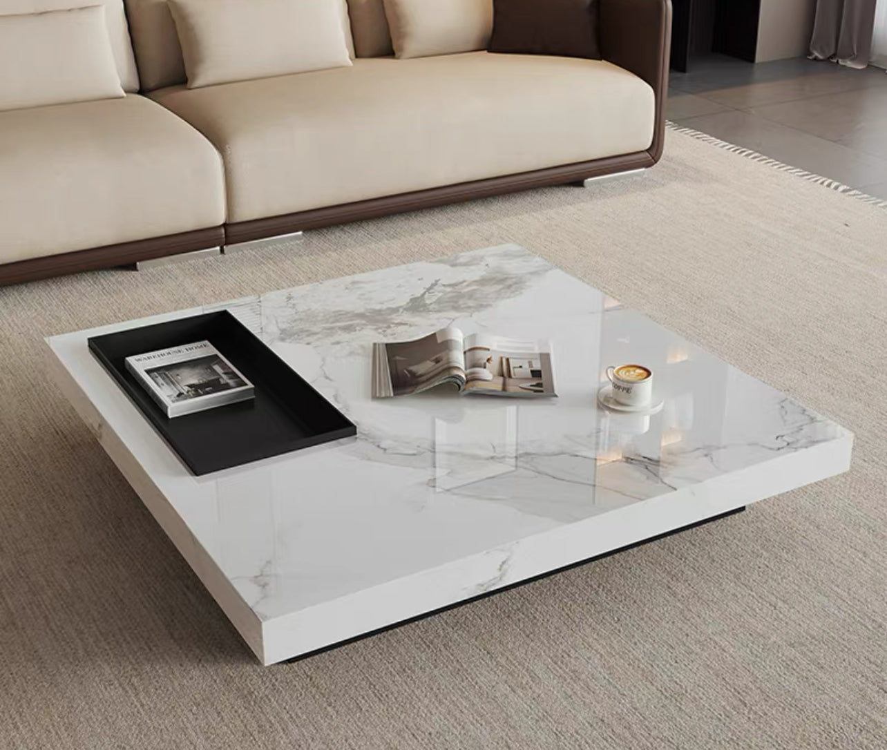 Modern Luxe Square Coffee Table
