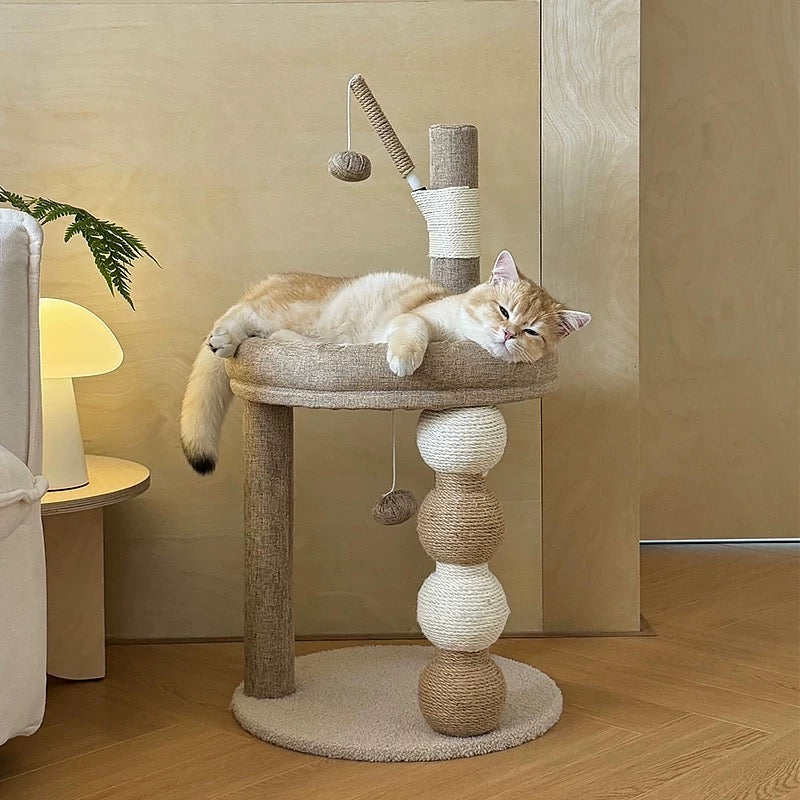 Modern Cat Tree Tower – Sleep, Play & Scratch in Style!