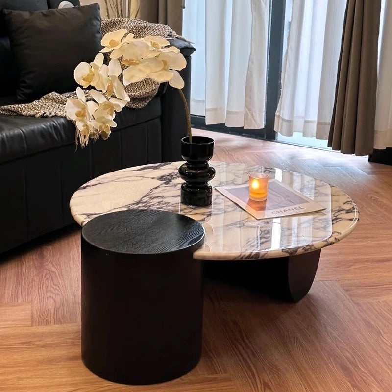 Luna Noir Marble Coffee Table