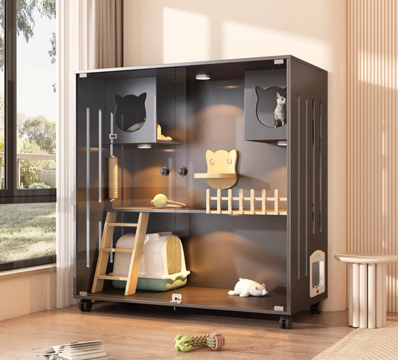 PurrNook Multi-Function Cat Cabinet