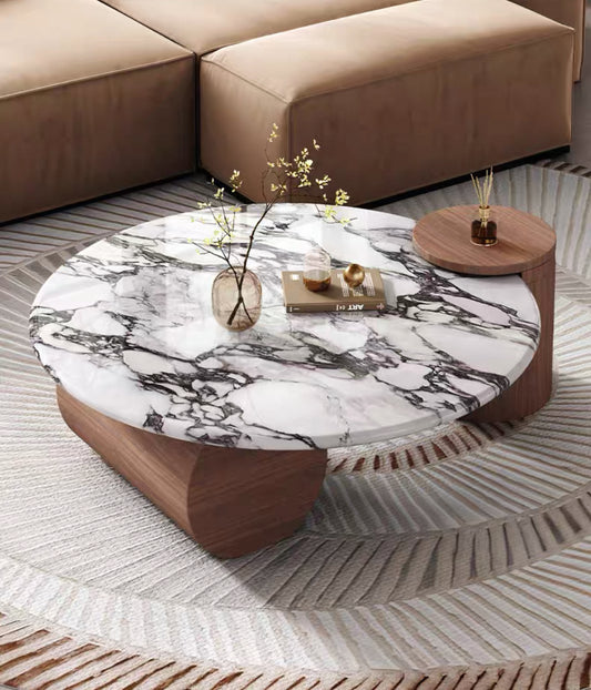 Luna Noir Marble Coffee Table