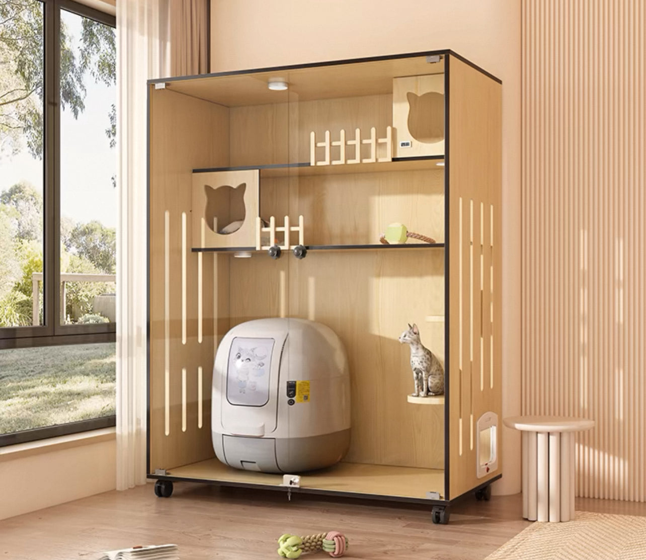 PurrNook Multi-Function Cat Cabinet