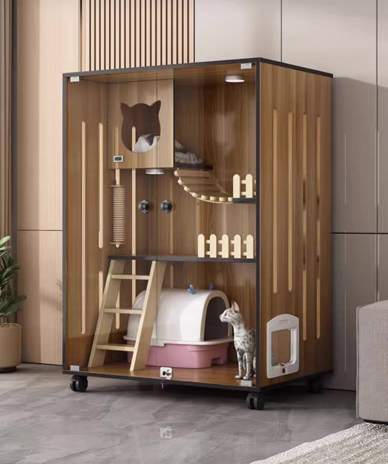 PurrNook Multi-Function Cat Cabinet