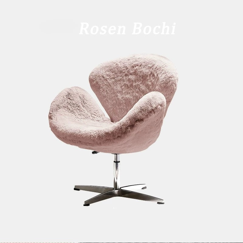 LuxePlush Swan Chair
