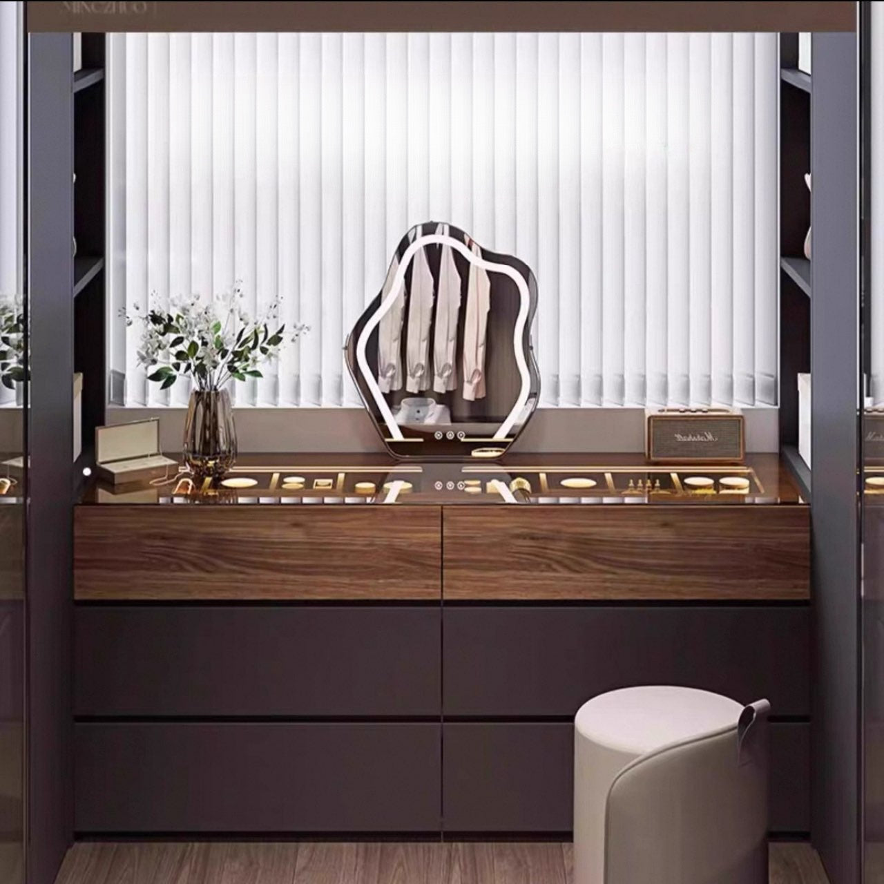 LuxeView Showcase Drawer Cabinet