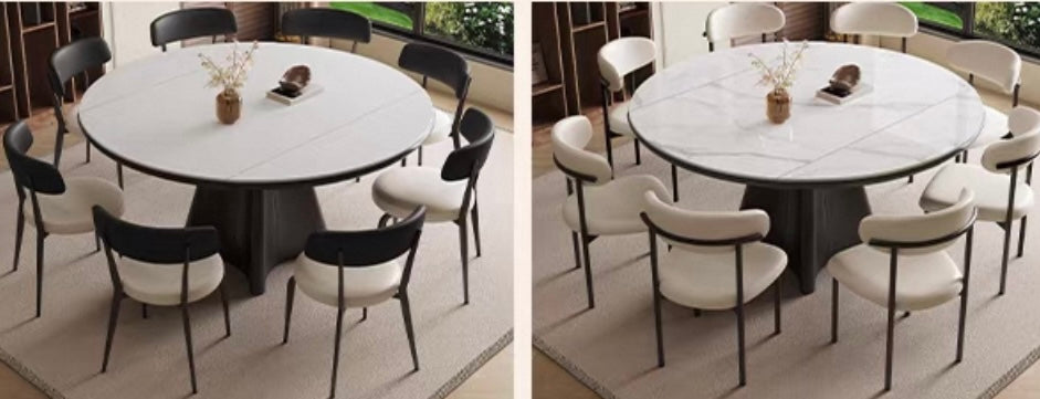 VersaLuxe Extendable Stone Dining Table