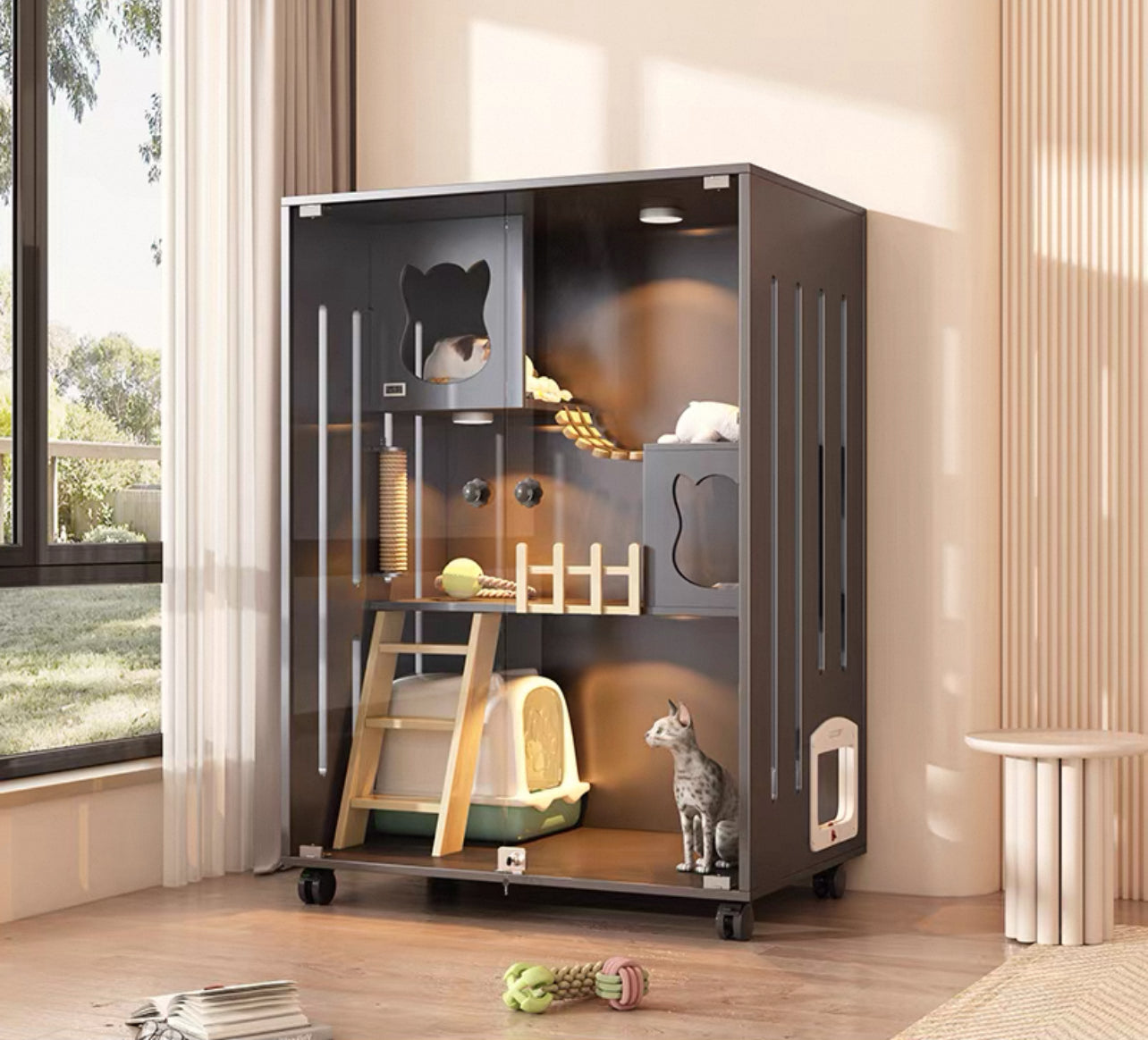 PurrNook Multi-Function Cat Cabinet