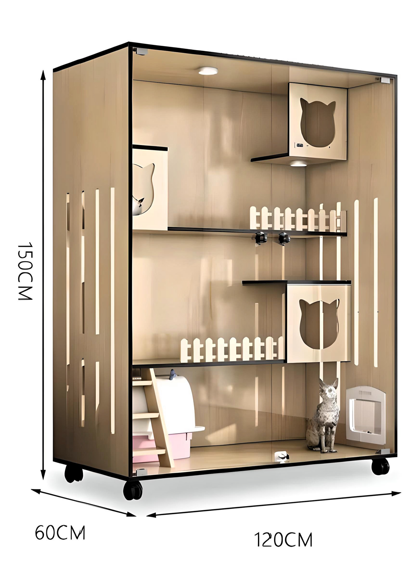 PurrNook Multi-Function Cat Cabinet