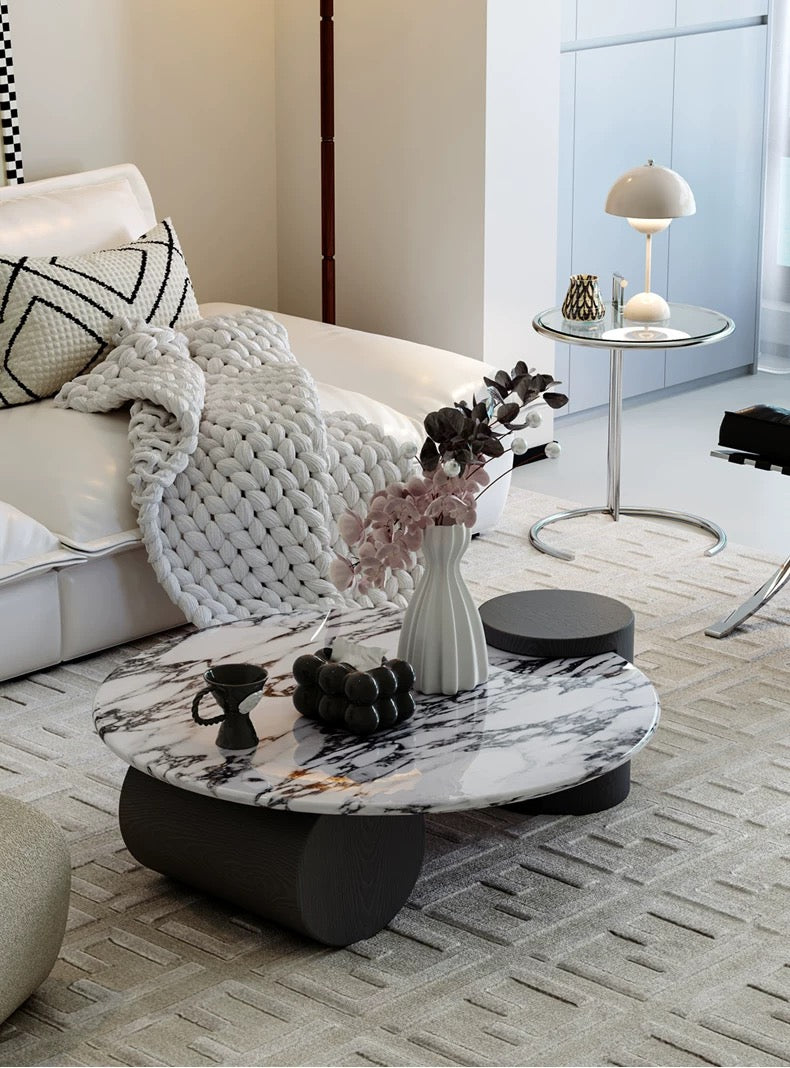 Luna Noir Marble Coffee Table