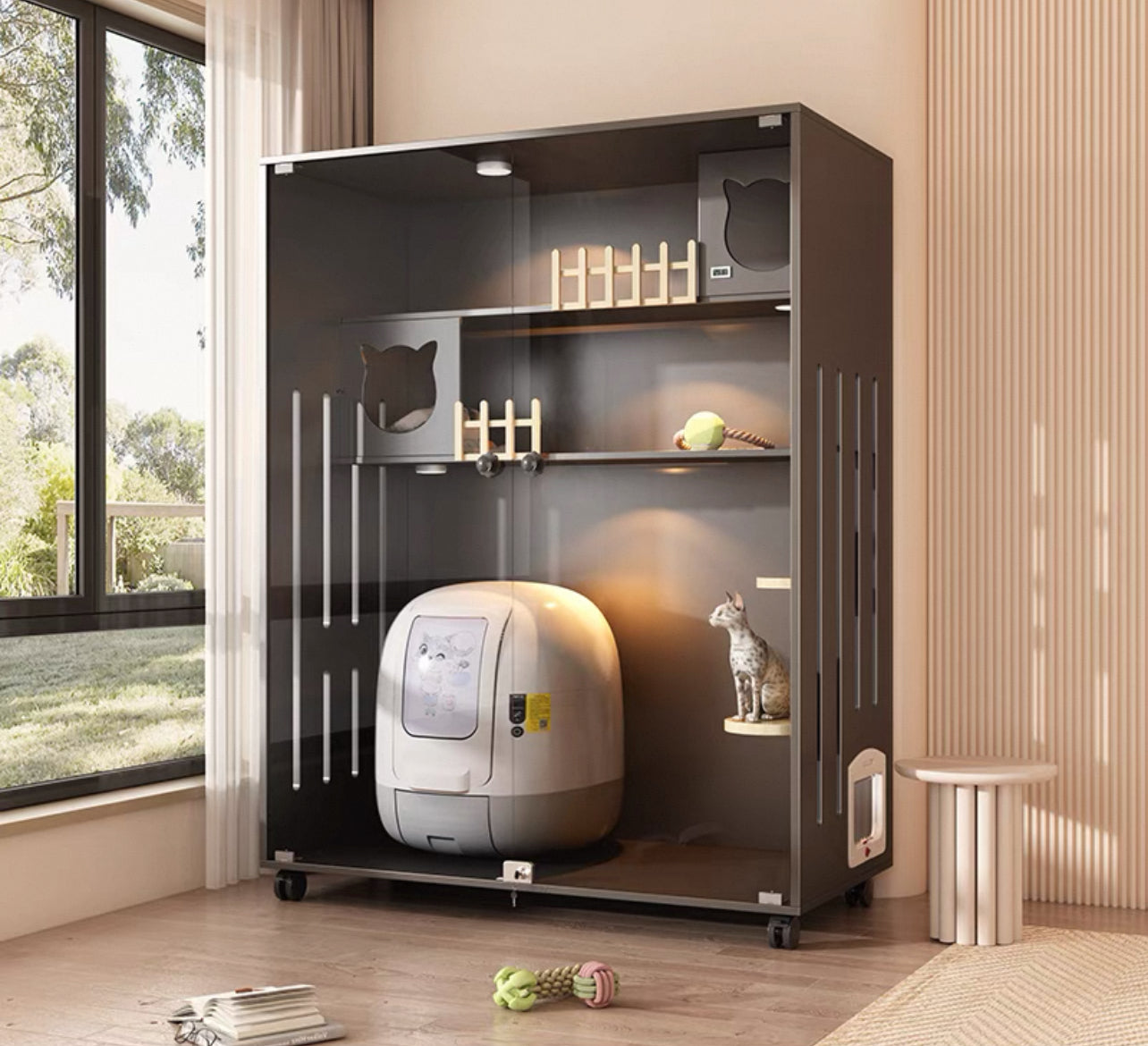 PurrNook Multi-Function Cat Cabinet