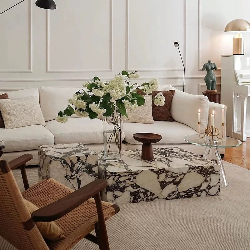 Monarch Vein Marble Coffee Table Collection