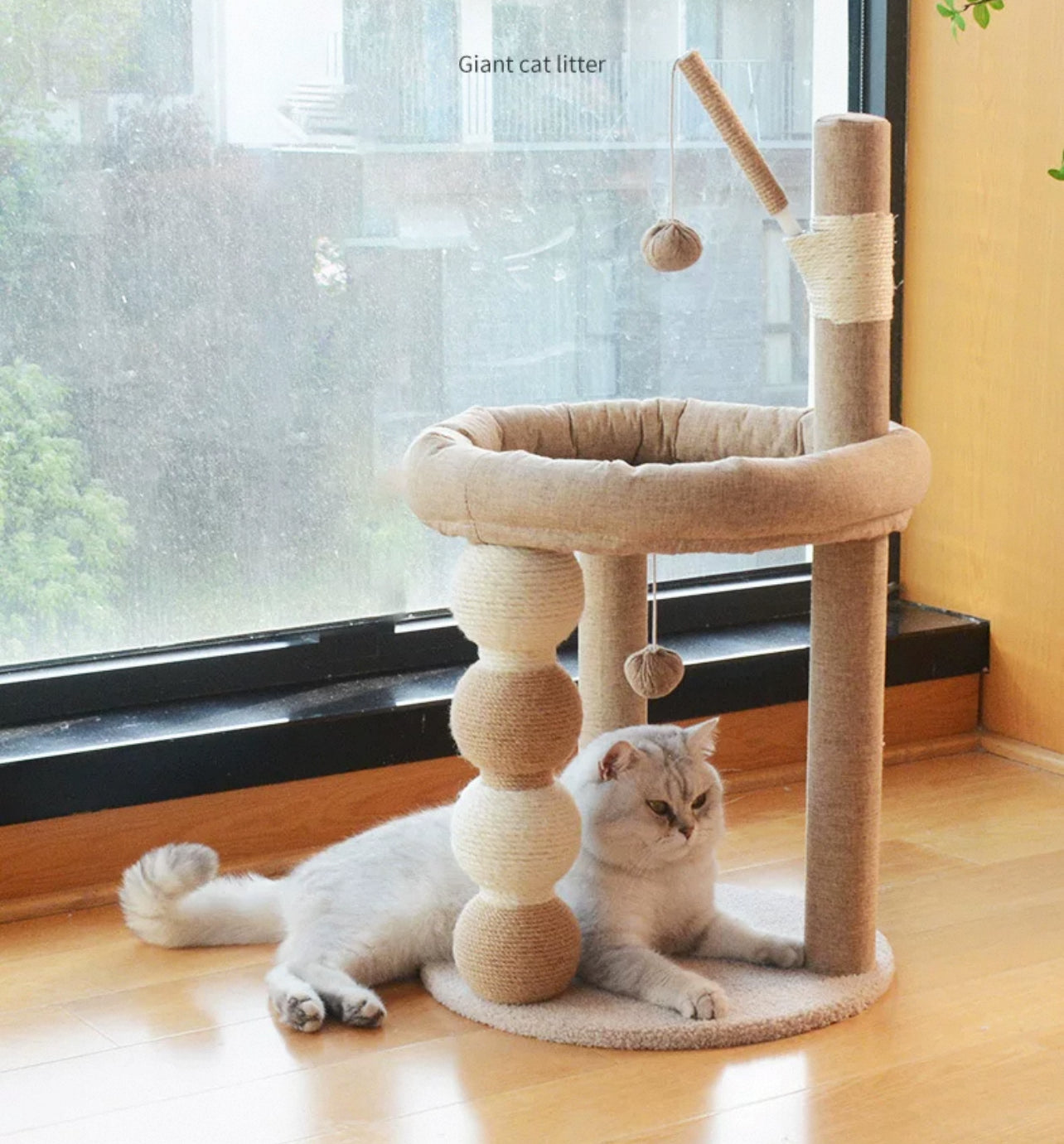 Modern Cat Tree Tower – Sleep, Play & Scratch in Style!