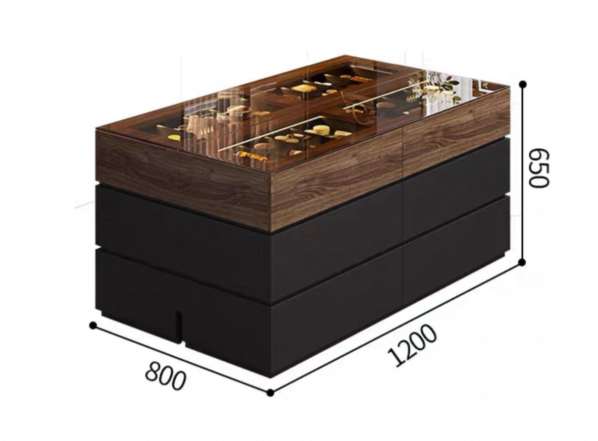 LuxeView Showcase Drawer Cabinet