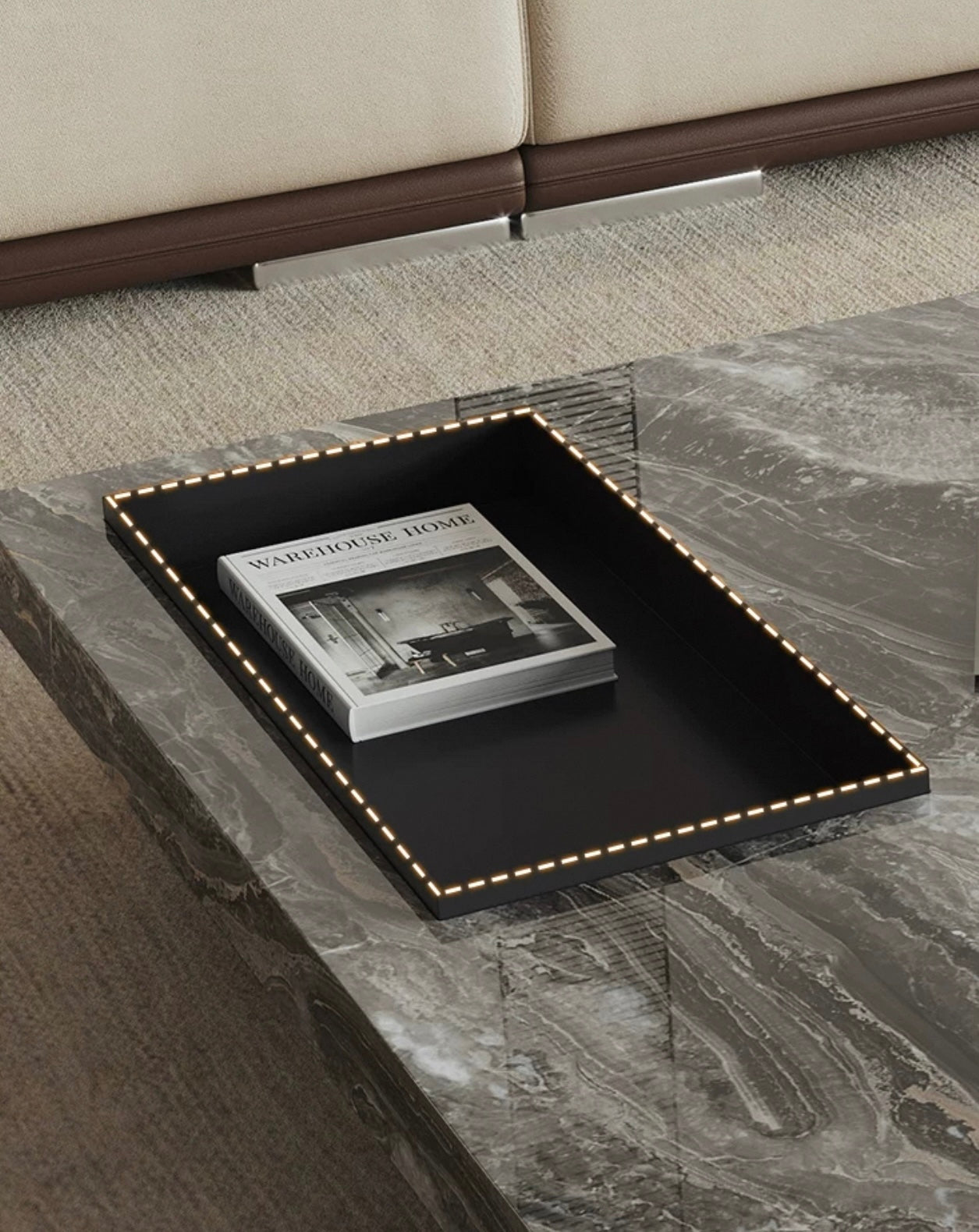 Modern Luxe Square Coffee Table
