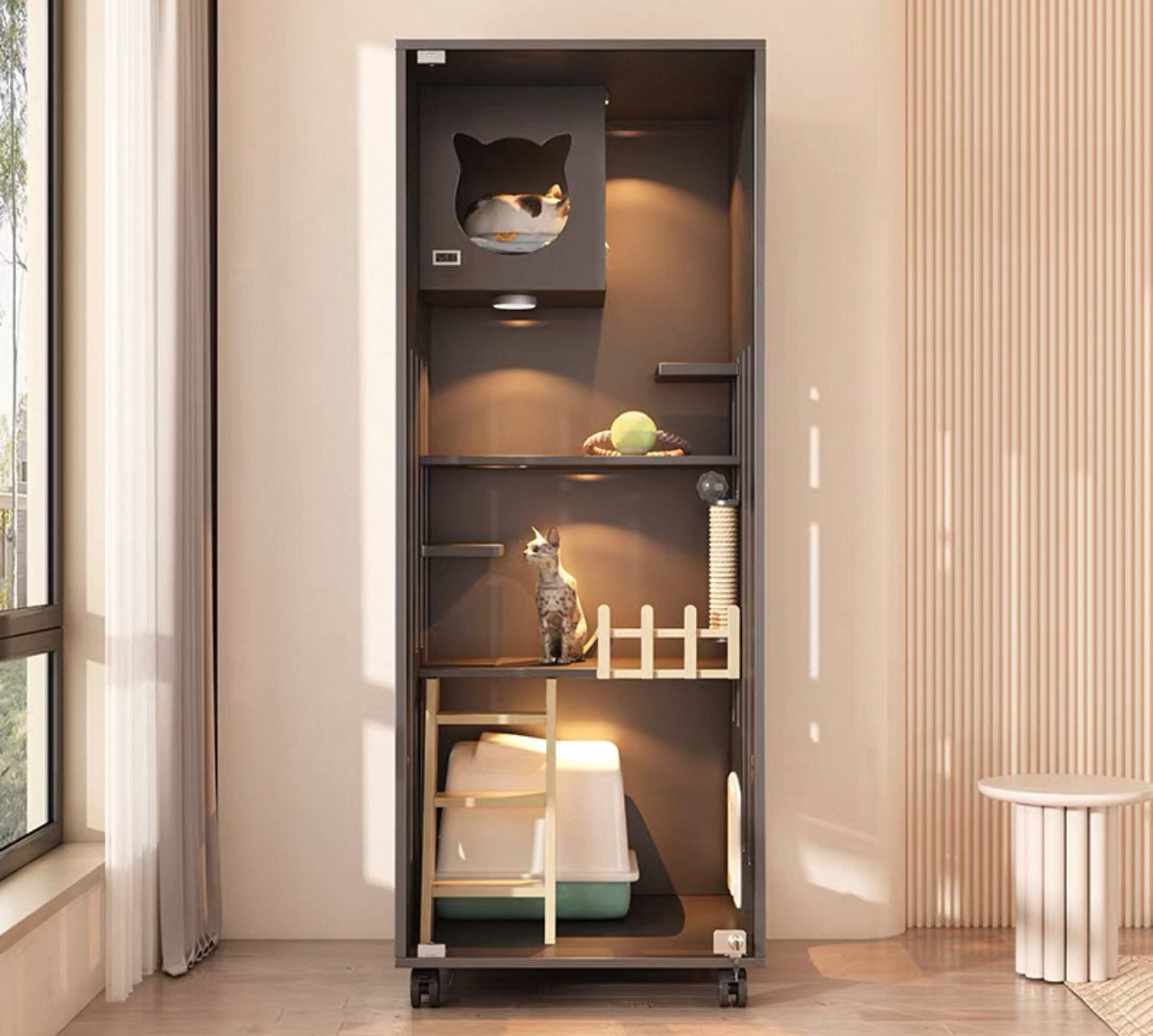 PurrNook Multi-Function Cat Cabinet