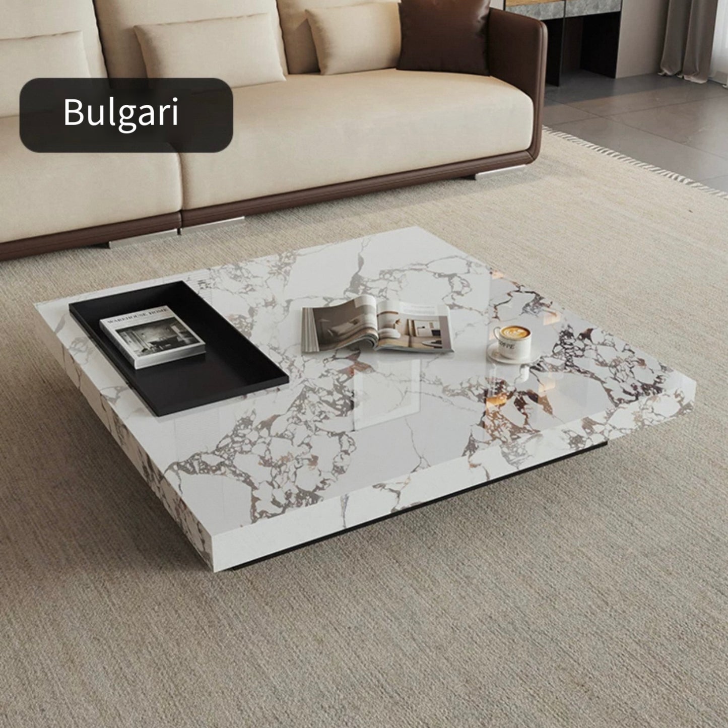 Modern Luxe Square Coffee Table