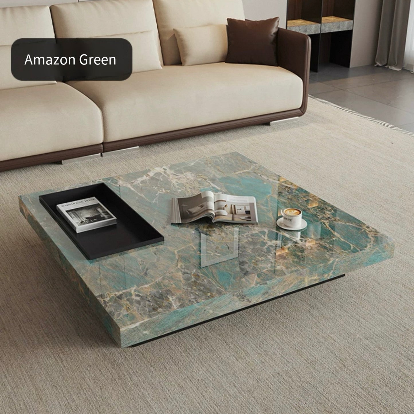 Modern Luxe Square Coffee Table