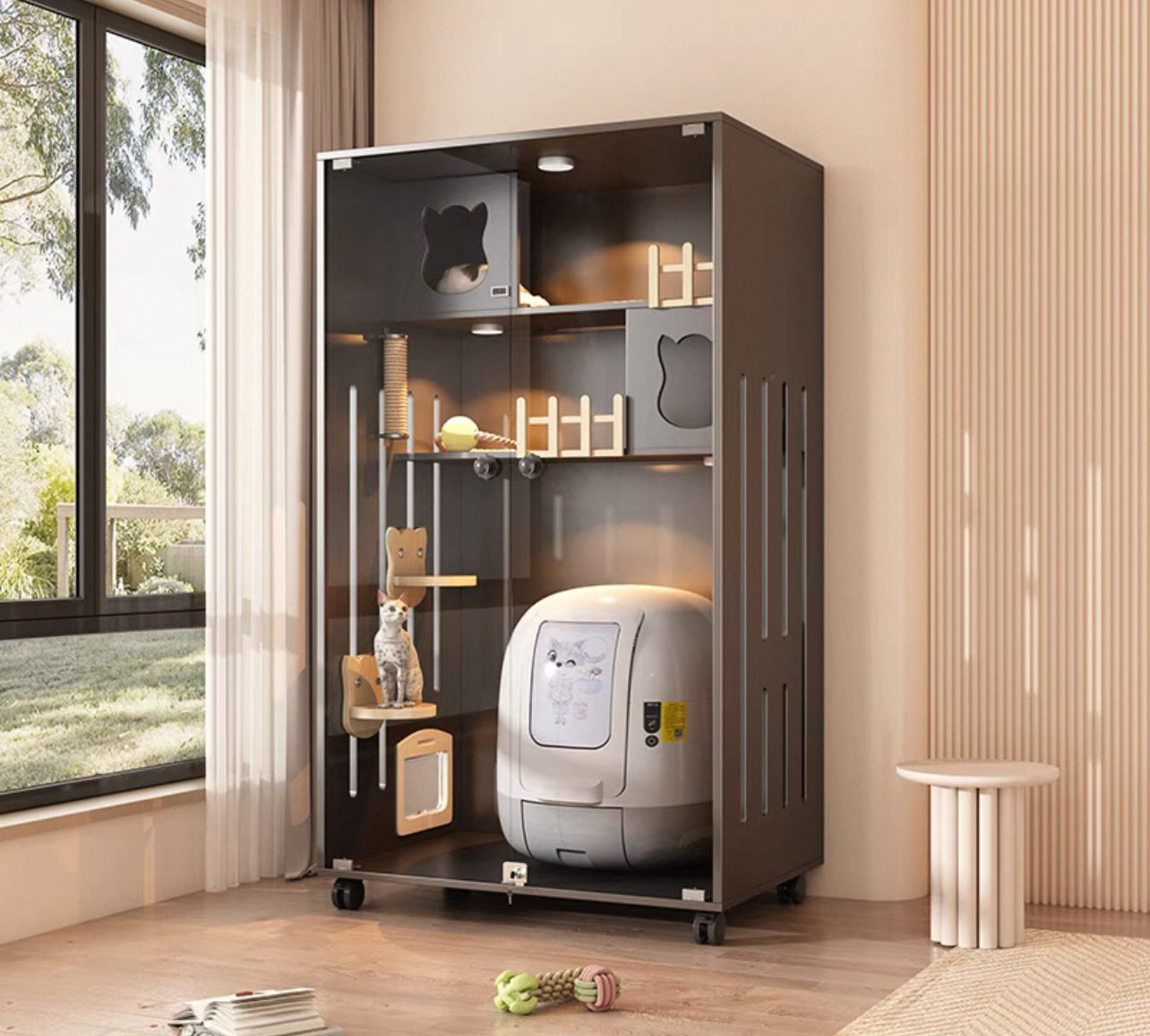 PurrNook Multi-Function Cat Cabinet