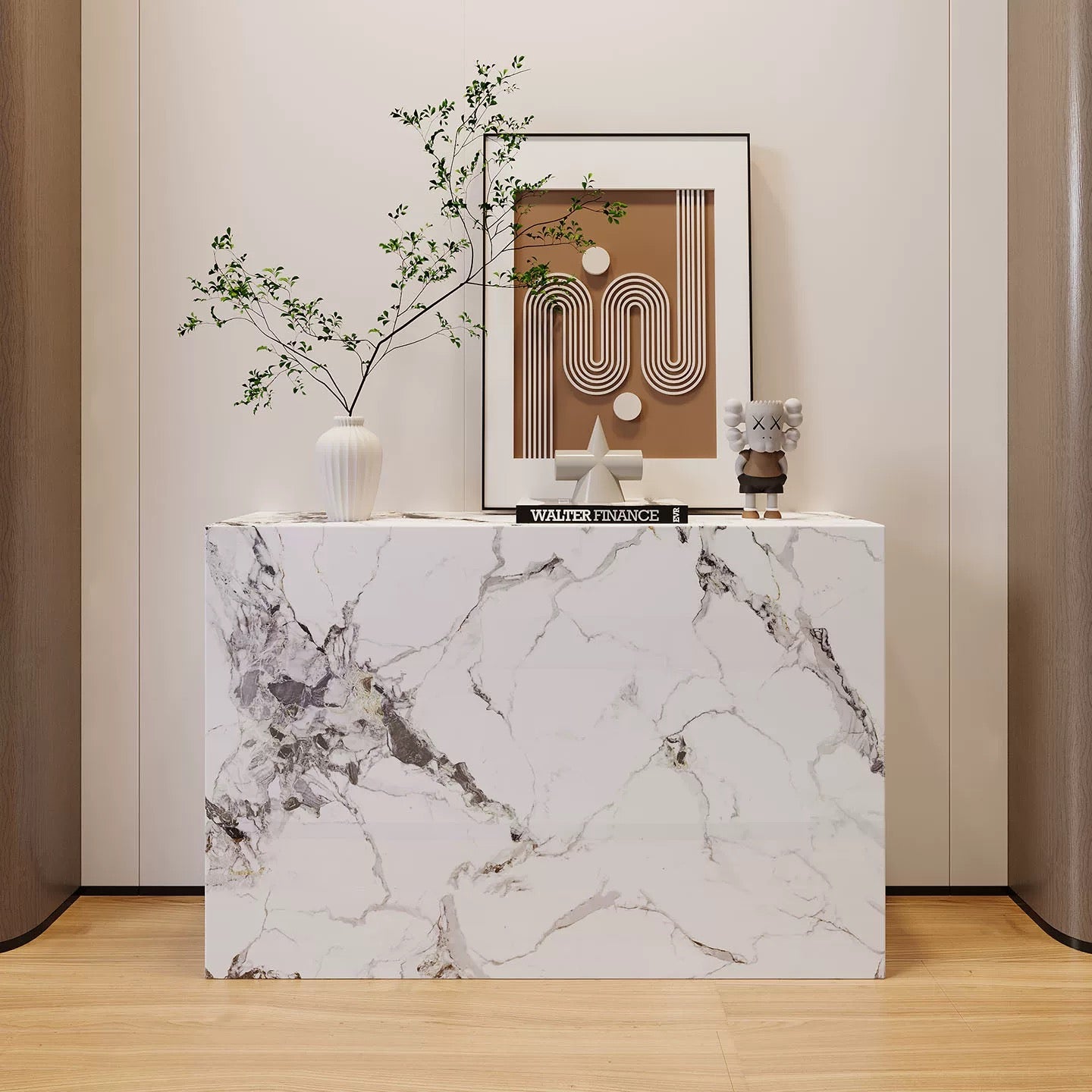 LuxeStone Entryway Console