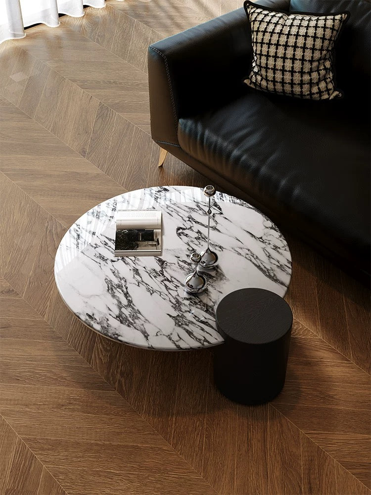 Luna Noir Marble Coffee Table