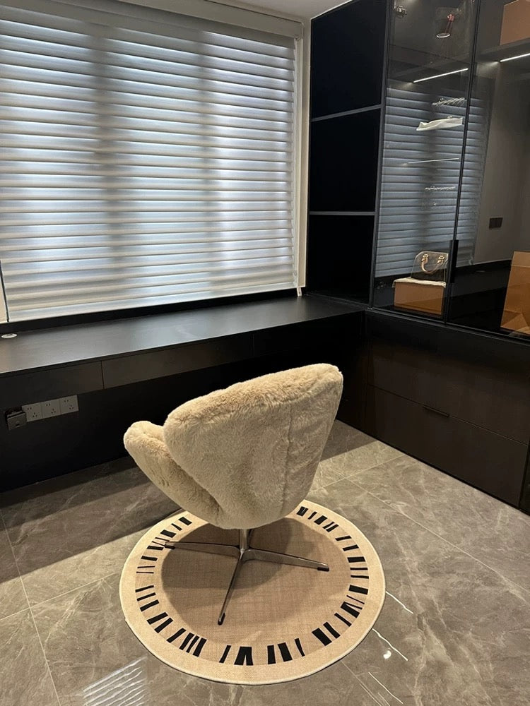 LuxePlush Swan Chair