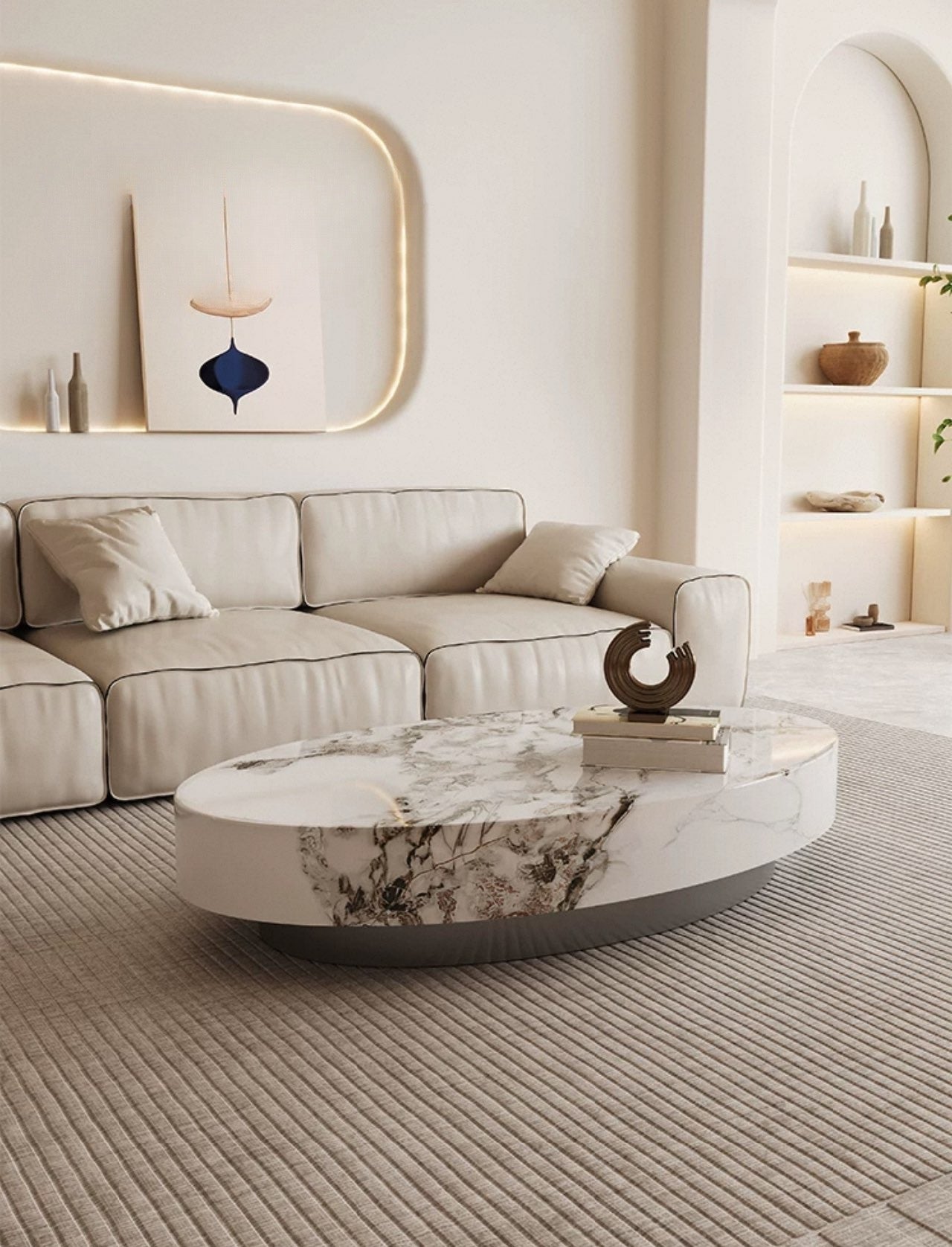 Aurora Luxe Marble Coffee Table
