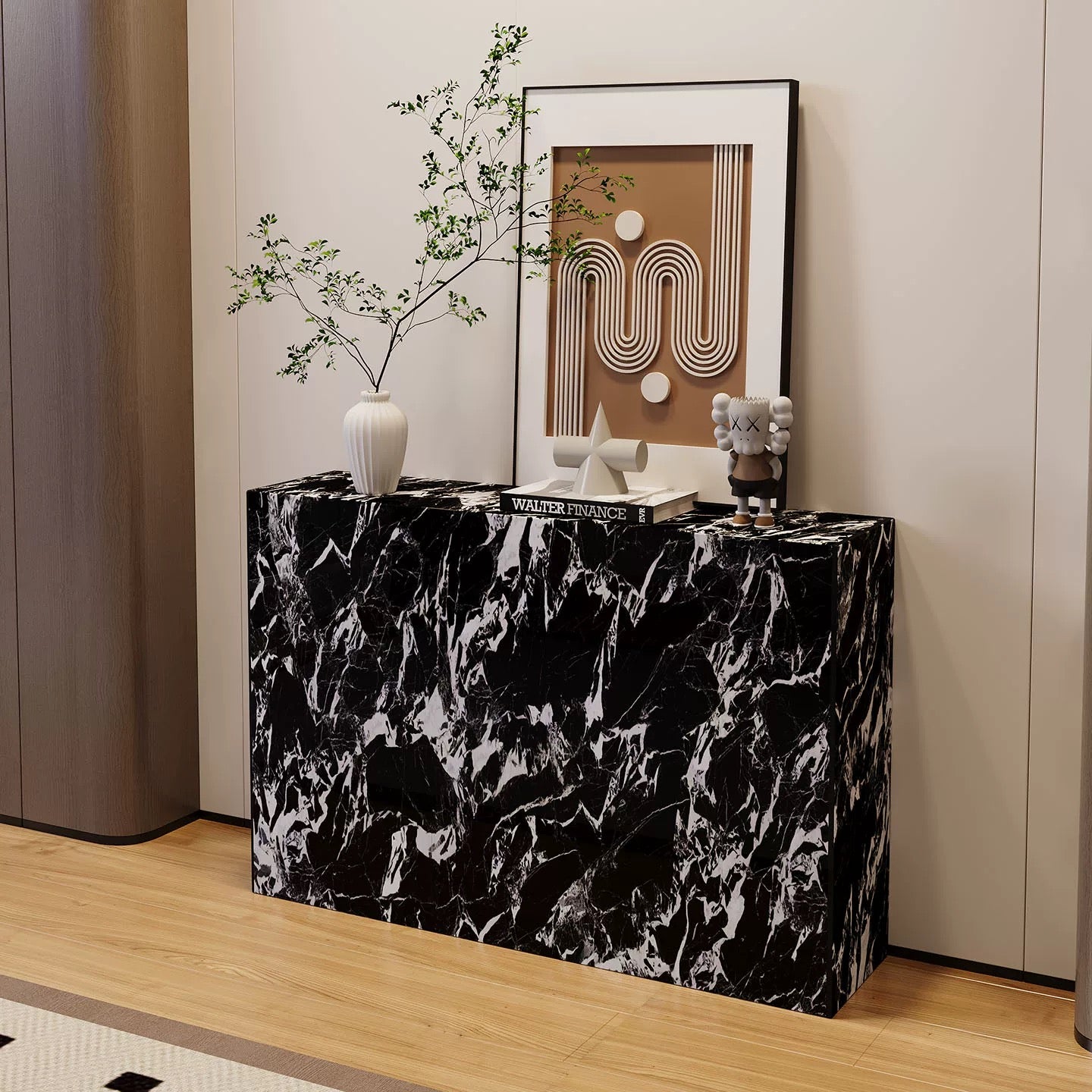 LuxeStone Entryway Console