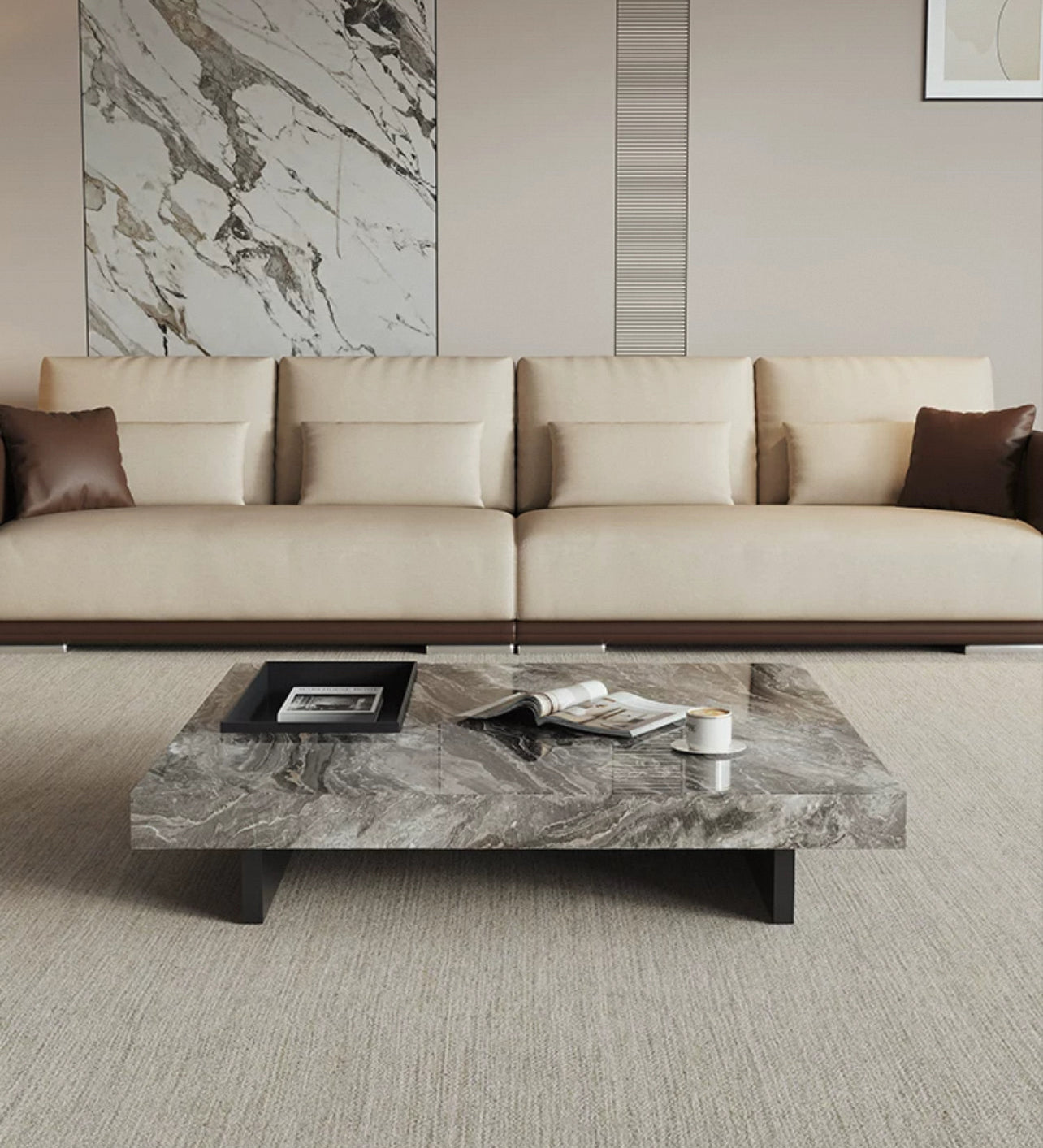 Modern Luxe Square Coffee Table