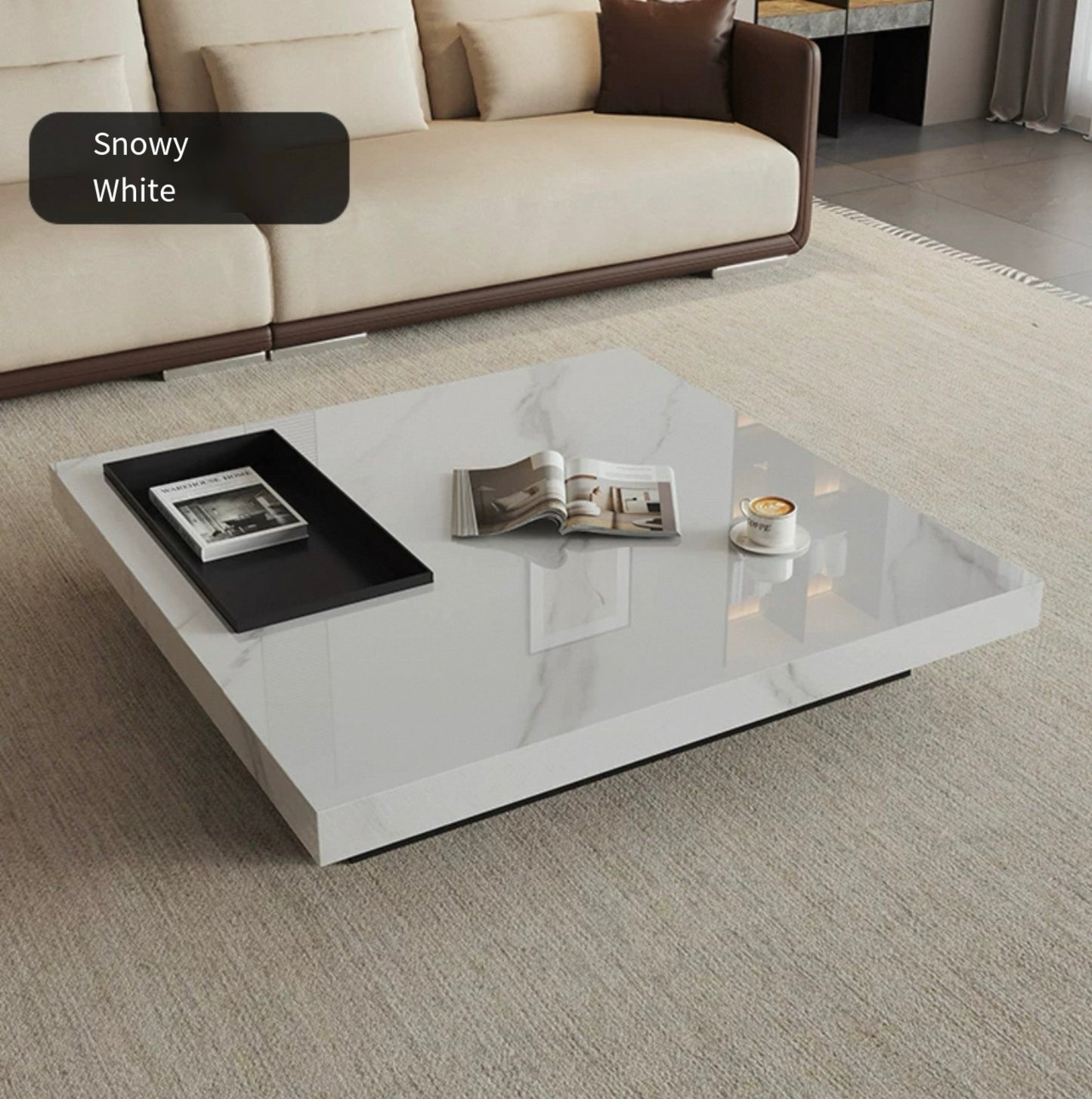 Modern Luxe Square Coffee Table