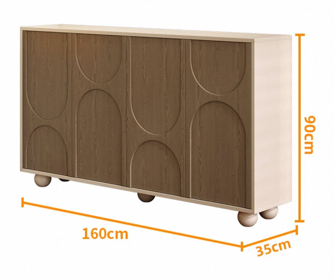 LunaCurve Modern Shoe & Storage Cabinet